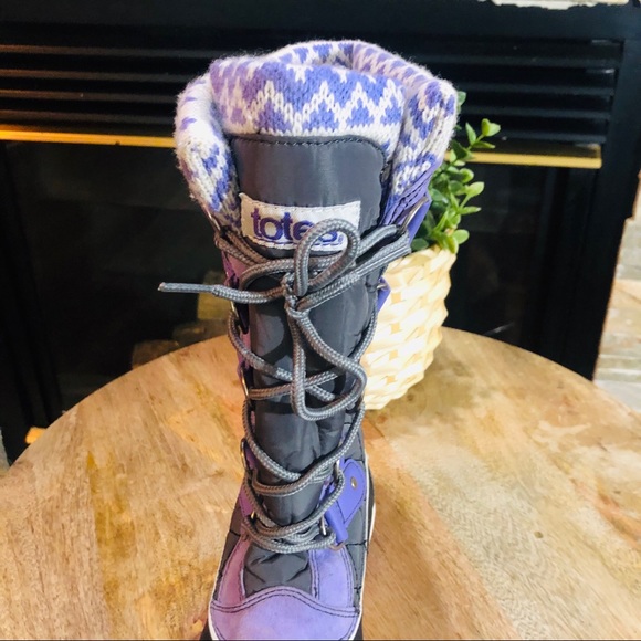 Totes Selena Winter Duck Boots Sz 3 - Picture 7 of 9